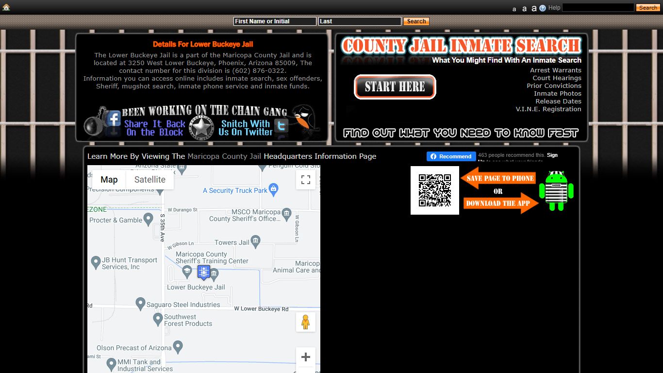 Lower Buckeye Jail - County Jail Inmate Search